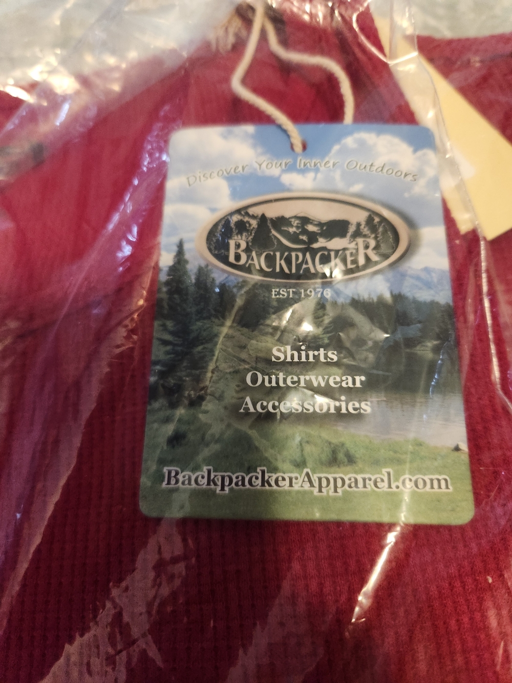 Backpacker Women's Long Sleeve Ribbed Tee — Red